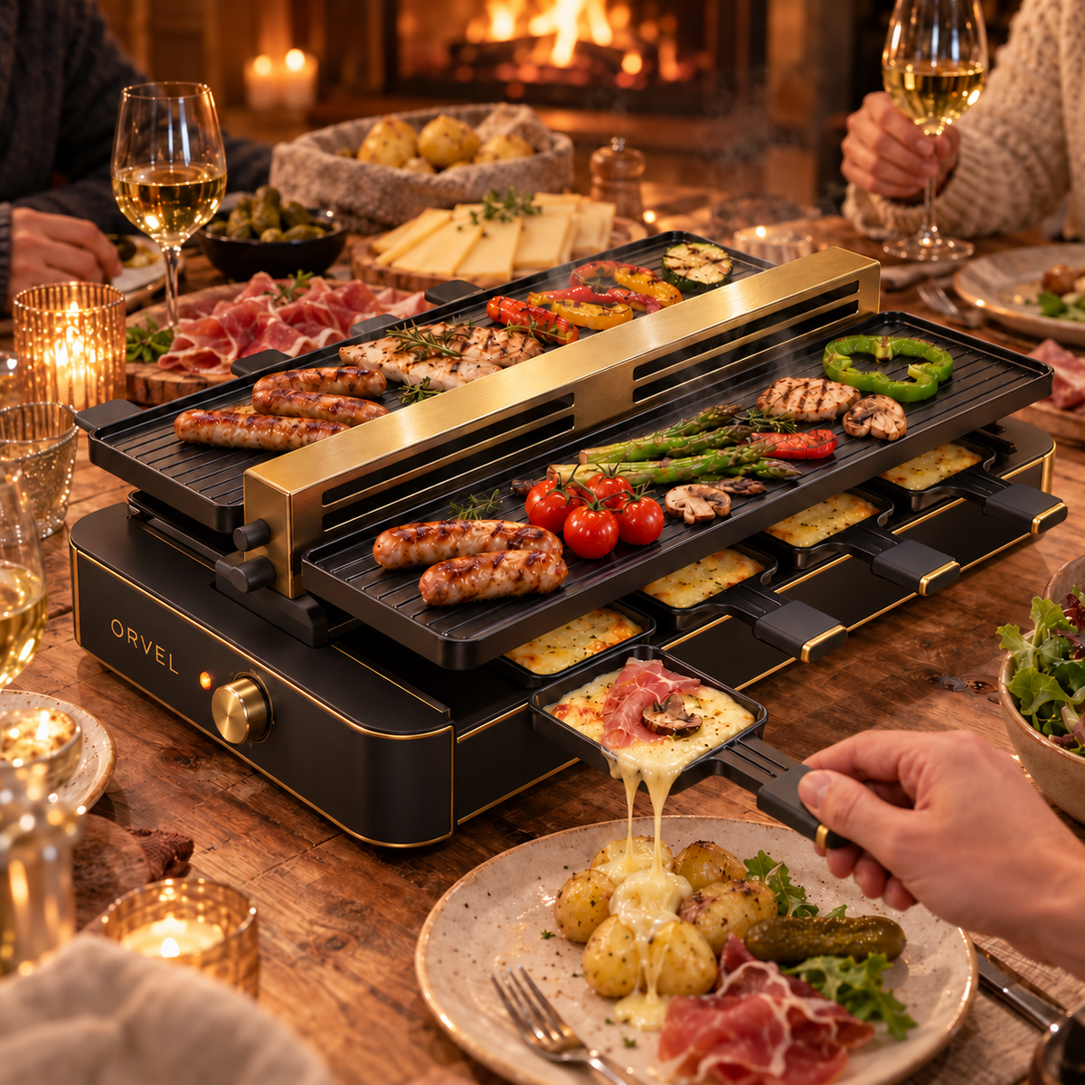 Soirée raclette entre amis avec Orvel